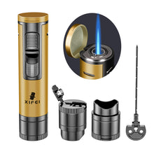 Load image into Gallery viewer, XIFEI Cigar Lighter, Cigar Puncher, Cigar Draw Enhancer, Cigar Stand, All-in-one Lighter