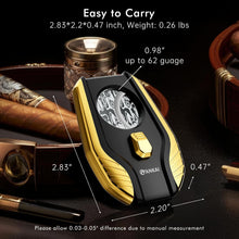 Load image into Gallery viewer, FANKAI Cigar Cutter, Double Guillotine, Stainless Steel Blades, Spring-loaded, Cutting Up to 62 Ring Gauge Cigars