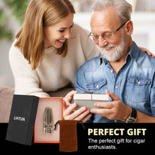 Load image into Gallery viewer, Cigar Punch with Cigar Holder, 3 Punch Cutters, 2 Cigar Stands, 20-25-30 Ring Guage Hole Opener with Pouch