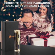 Load image into Gallery viewer, LIHTUN 3-in-1 Cigar Lighter with Cigar Punch Cigar Holder