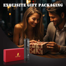 Load image into Gallery viewer, XIFEI Cigar Lighter 3-Angled Jet Flames, Cigar Puncher, Cigar Draw Enhancer, Cigar Stand, 4-in-1Refillable Butane Torch Lighter