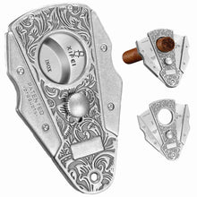Load image into Gallery viewer, XIFEI Cigar Cutter Guillotine Stainless Steel Double Blade Cigar Clippers, Cuts Up Most Size of Cigars