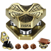Load image into Gallery viewer, TISFA Cigar Punch with Cigar Stand, 3 Sizes Cigar Punch Cutter, Metal Cigar Hole Punch