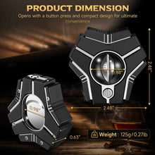 Load image into Gallery viewer, XIFEI 3-in-1 Cigar Cutter, V-Cut Straight Cut and Punch, Stainless Steel Guillotine Cutter with Ergonomic Design, Cuts Up to 60 Ring Gauge Cigars