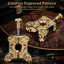 Load image into Gallery viewer, XIFEI Desktop Cigar Cutter, Precision Guillotine Cutter, Stainless Steel Blades, Intricately Dragon Pattern & Integrated Hollowed-Out Design, Cut up to 58 Ring Gauge Cigars, Luxury Cigar Gift for Men