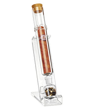 Load image into Gallery viewer, LIHTUN Cigar Flavor Aging Humidor Tube Gift with Display Stand, No Assembly Required, Borosilicate Glass Tube, Ball and Acrylic Stand, Desktop Cigar Humidor for Storage & Display