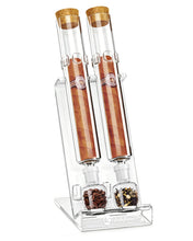 Load image into Gallery viewer, LIHTUN Cigar Flavor Aging Humidor Tube Gift with Display Stand, No Assembly Required, Borosilicate Glass Tube, Ball and Acrylic Stand, Desktop Cigar Humidor for Storage & Display