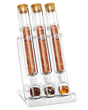 Load image into Gallery viewer, LIHTUN Cigar Flavor Aging Humidor Tube Gift with Display Stand, No Assembly Required, Borosilicate Glass Tube, Ball and Acrylic Stand, Desktop Cigar Humidor for Storage & Display
