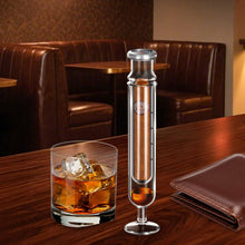 Load image into Gallery viewer, XIFEI Cigar Flavoring Humidor Tube, Self-Standing Dual-Chamber Borosilicate Glass Tube with Hygrometer, Portable Cigar Flavor Infuser Case for Cigar Enthusiasts