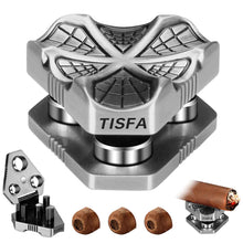 Load image into Gallery viewer, TISFA Cigar Punch with Cigar Stand, 3 Sizes Cigar Punch Cutter, Metal Cigar Hole Punch