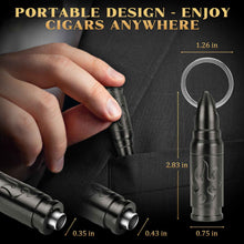 Load image into Gallery viewer, LIHTUN Portable Cigar Punch Cutter, Twist-Out Cigar Punch with 2 Sizes, Precision Cutting for Various Cigars