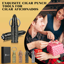 Load image into Gallery viewer, LIHTUN Portable Cigar Punch Cutter, Twist-Out Cigar Punch with 2 Sizes, Precision Cutting for Various Cigars