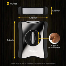 Load image into Gallery viewer, FANKAI Cigar V Cutter with Cigar Punch, Cigar Stand, Sharp Stainless Steel Blade, Cutting Up to 60 Ring Gauge Cigars