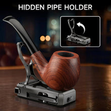Load image into Gallery viewer, KEJIAR 5-in-1 Pipe Lighter, Soft Flame Lighter with Pipe Holder Tamper Needle Scraper Tools, Refillable Butane Lighter