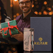 Load image into Gallery viewer, KEJIAR 5-in-1 Pipe Lighter, Soft Flame Lighter with Pipe Holder Tamper Needle Scraper Tools, Refillable Butane Lighter