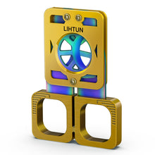 Load image into Gallery viewer, LIHTUN Scissors Cigar Cutter, Guillotine Cutter with Stainless Steel Iridescent Hollow Blades, Professional Cigar Accessories Gift
