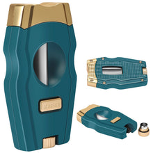 Load image into Gallery viewer, XIFEI Cigar Cutter, Stainless Steel V-Cut Cigar Cutter Built-in Cigar Puncher