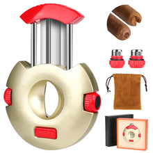 Load image into Gallery viewer, XIFEI Cigar Cutter V-Cut Guillotine Stainless Steel Scissors Cigars Clippers Sharp Blade Built-in Cigar Punch Ergonomic Design Perfect Cigar Accessory Tool with Gift Box