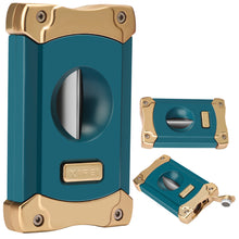 Load image into Gallery viewer, XIFEI Cigar Cutter, Stainless Steel V-Cut Cigar Cutter Built-in Cigar Puncher