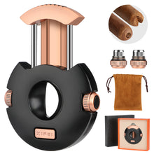 Load image into Gallery viewer, XIFEI Cigar Cutter V-Cut Guillotine Stainless Steel Scissors Cigars Clippers Sharp Blade Built-in Cigar Punch Ergonomic Design Perfect Cigar Accessory Tool with Gift Box