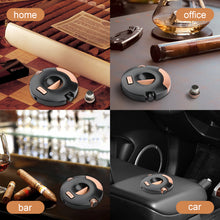 Load image into Gallery viewer, XIFEI Cigar Cutter V-Cut Guillotine Stainless Steel Scissors Cigars Clippers Sharp Blade Built-in Cigar Punch Ergonomic Design Perfect Cigar Accessory Tool with Gift Box