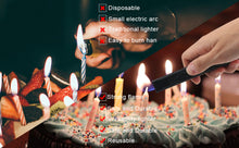 Load image into Gallery viewer, XIFEI Cigar Lighter, Cigar Punch, Cigar Draw Enhancer, Cigar Length Measuring Tools, All-in-one Refillable Butane Lighter, Windproof and Portable Pen Torch Lighter (Black)