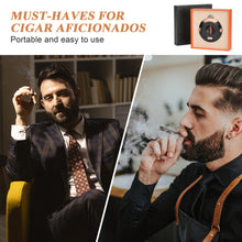 Load image into Gallery viewer, XIFEI Cigar Cutter V-Cut Guillotine Stainless Steel Scissors Cigars Clippers Sharp Blade Built-in Cigar Punch Ergonomic Design Perfect Cigar Accessory Tool with Gift Box