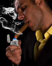 Load image into Gallery viewer, FANKAI Quad-Jet Cigar Lighter Punch Stand Draw Enhancer 4IN1