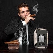Load image into Gallery viewer, XIFEI Cigar Cutter Guillotine Stainless Steel with Spring-Loaded Release, Cutting Up to 60 Ring Gauge Cigars