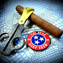 Load image into Gallery viewer, XIFEI Cigar Cutter Scissors High-End Bronze Engraved Design