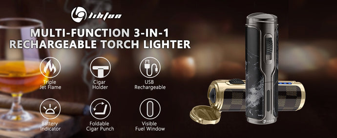 New arrivals | Elevate Your Cigar Experience with the LIHTUN 3-in-1 Cigar Lighter