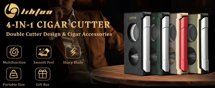 New arrivals | Master the Art of Cigar Cutting with LIHTUN 4-in-1 Cigar Cutter: Elegance Meets Precision