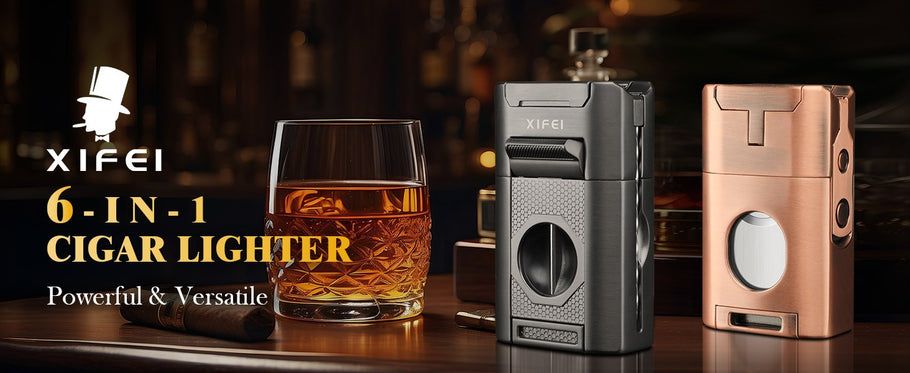 New arrivals | XIFEI 6-in-1 Cigar Lighter: The Ultimate All-in-One Solution for Cigar Enthusiasts