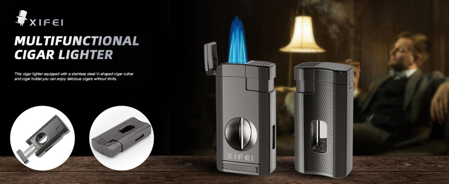 New arrivals | Introducing the XIFEI Cigar Lighter with Deep V Cutter: The Perfect Companion for Cigar Aficionados