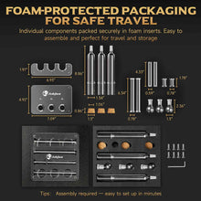 Load image into Gallery viewer, LIHTUN Cigar Flavoring Tube Set for 3 Cigars, Borosilicate Glass Tubes, Balls and Acrylic Stand, Portable Cigar Humidor Gift Set for Flavor Mellowing, Storage and Display
