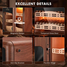 Load image into Gallery viewer, XIFEI Cigar Humidor Cabinet Holds Up to 150 Cigars, LED Lighting Desktop Humidor with Spanish Cedar Wood Shelves, Hygrometer &amp; Humidifier
