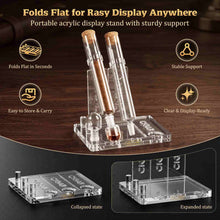 Load image into Gallery viewer, VALLUME Cigar Flavoring Tube Set with Foldable Acrylic Stand, 3 Borosilicate Glass Tubes &amp; Aroma Glass Balls, Cigar Infuser for Flavor Aging &amp; Display
