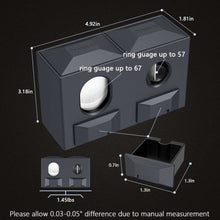 Load image into Gallery viewer, FANKAI 2-in-1 Desk Cigar Cutter, Table SV Cutter with 2 Drawers, Sharp Stainless Steel Blade, Cutting Up to 57 and 67 Ring Gauge Cigars
