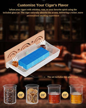 Load image into Gallery viewer, FANKAI 160L Electric Humidor Cabinet Holds Up to 1300 Cigars, Variable Humidity and Temperature Controls, Digital Touch Screen, Fingerprint Safty Lock, 5 Removable Cedar Wood Drawer Shelves
