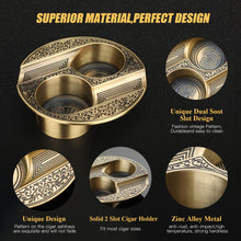 Load image into Gallery viewer, XIFEI Cigar Ashtray Metal Ashtrays for Patio/Home/Table Modern Ashtrays
