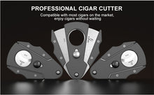 Load image into Gallery viewer, XIFEI Cigar Cutter Guillotine Stainless Steel Double Blade Cigar Clippers, Cuts Up Most Size of Cigars
