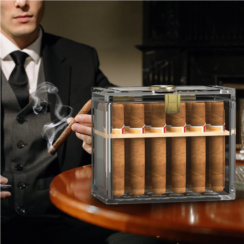 FANKAI Cigar Humidor, Cedar Wood Cigar Humidor Box with Humidifiers Cigar  Accessories, Cigar Case up…See more FANKAI Cigar Humidor, Cedar Wood Cigar