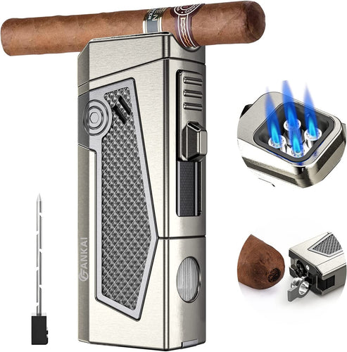 Review  XIFEI Cigar Lighter Cutter Punch Combo 3IN1 