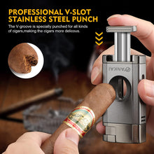 Load image into Gallery viewer, FANKAI Torch Lighter with Cigar V Cutter
